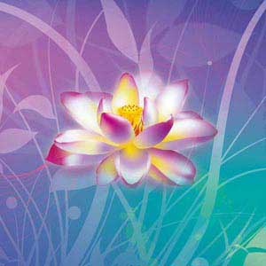 Lotus Floral Pattern Playstation 3 & PS3 Skin